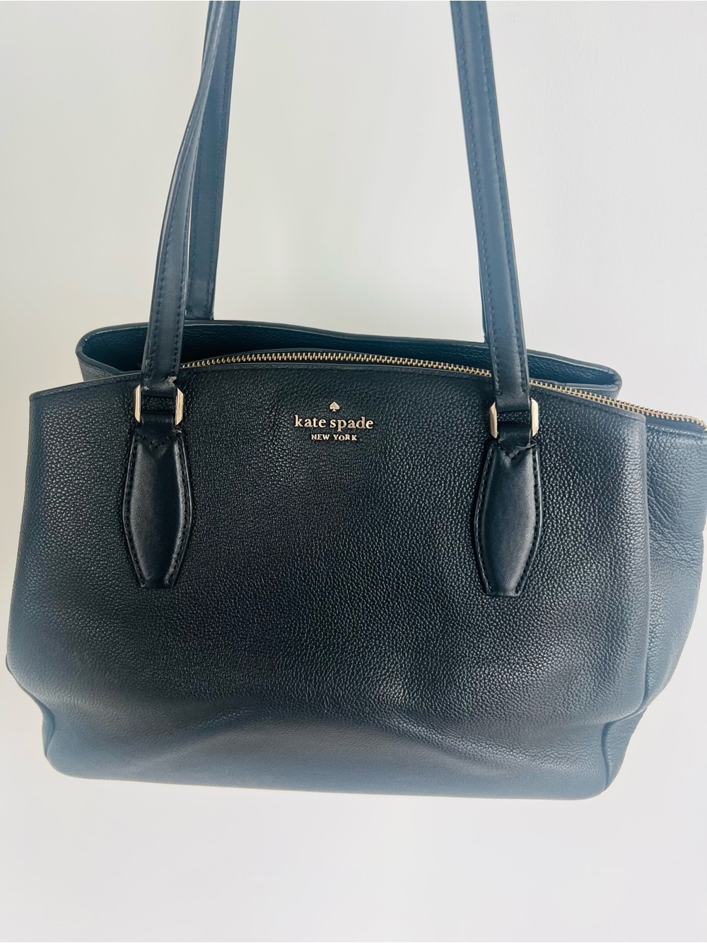 Kate Spade Black Leather Tote Bag
